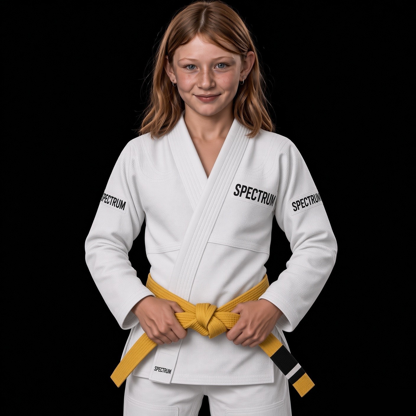 Kids Spectrum jiu jitsu uniform, white